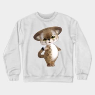 3D rendering of an adorable cheetah Crewneck Sweatshirt